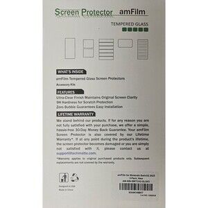 amFilm Tempered Glass Screen Protector for Nintendo Switch 3- Pack 9H Hard Clear